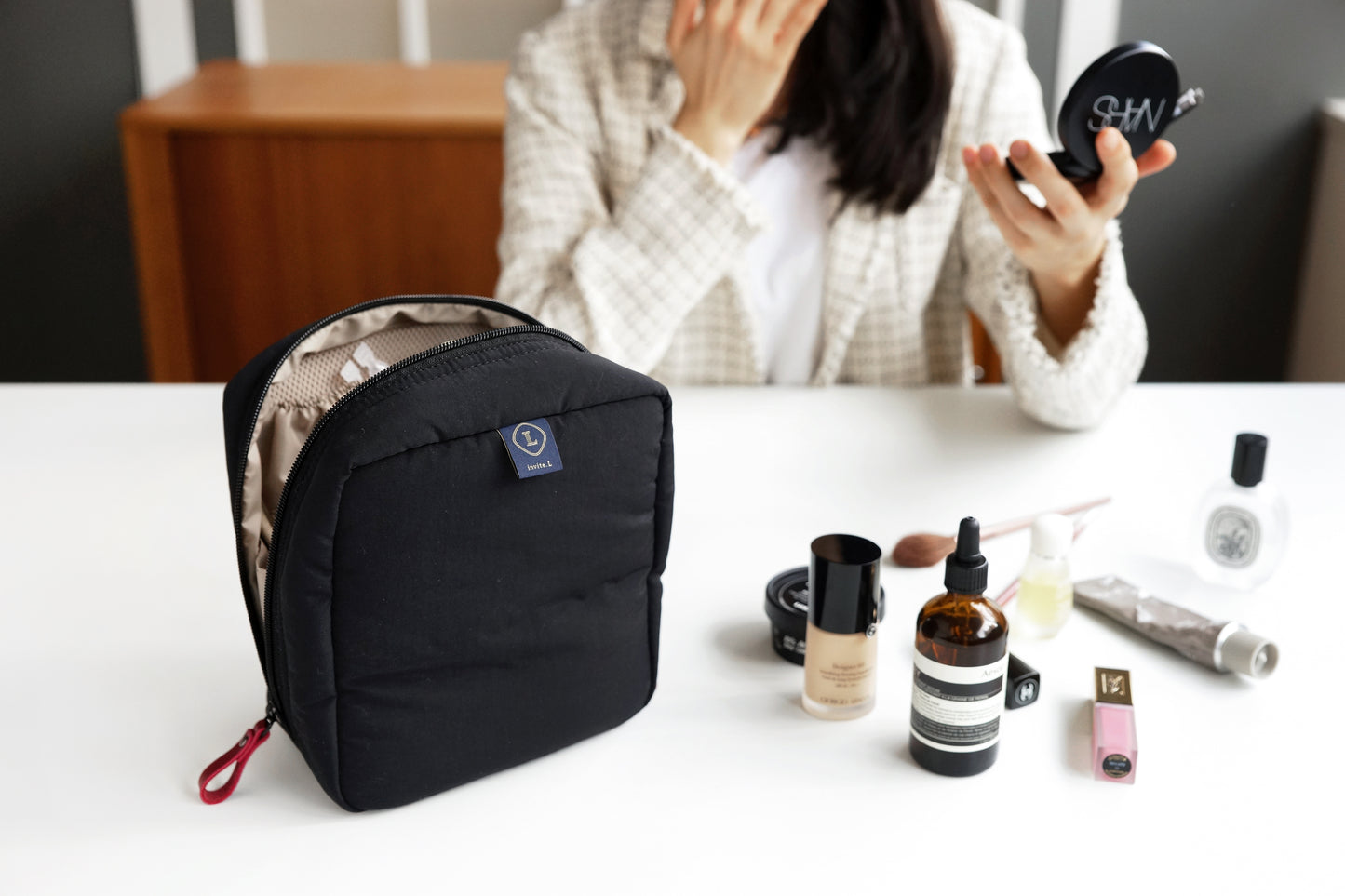 Standing makeup bag-in-bag Grande